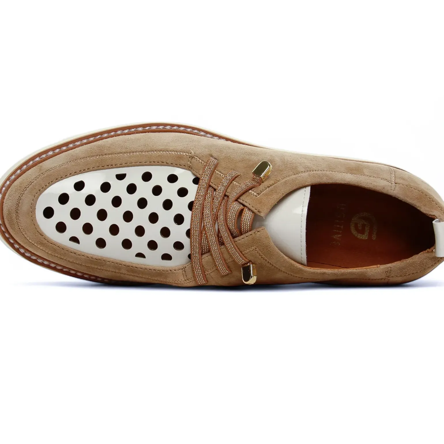 Derbys Fugitive Cylex Velour Tan
