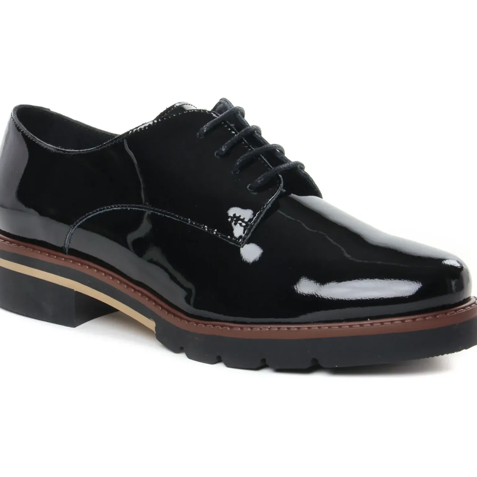 Derbys Scarlatine Co22034 Ct Vernis Noir