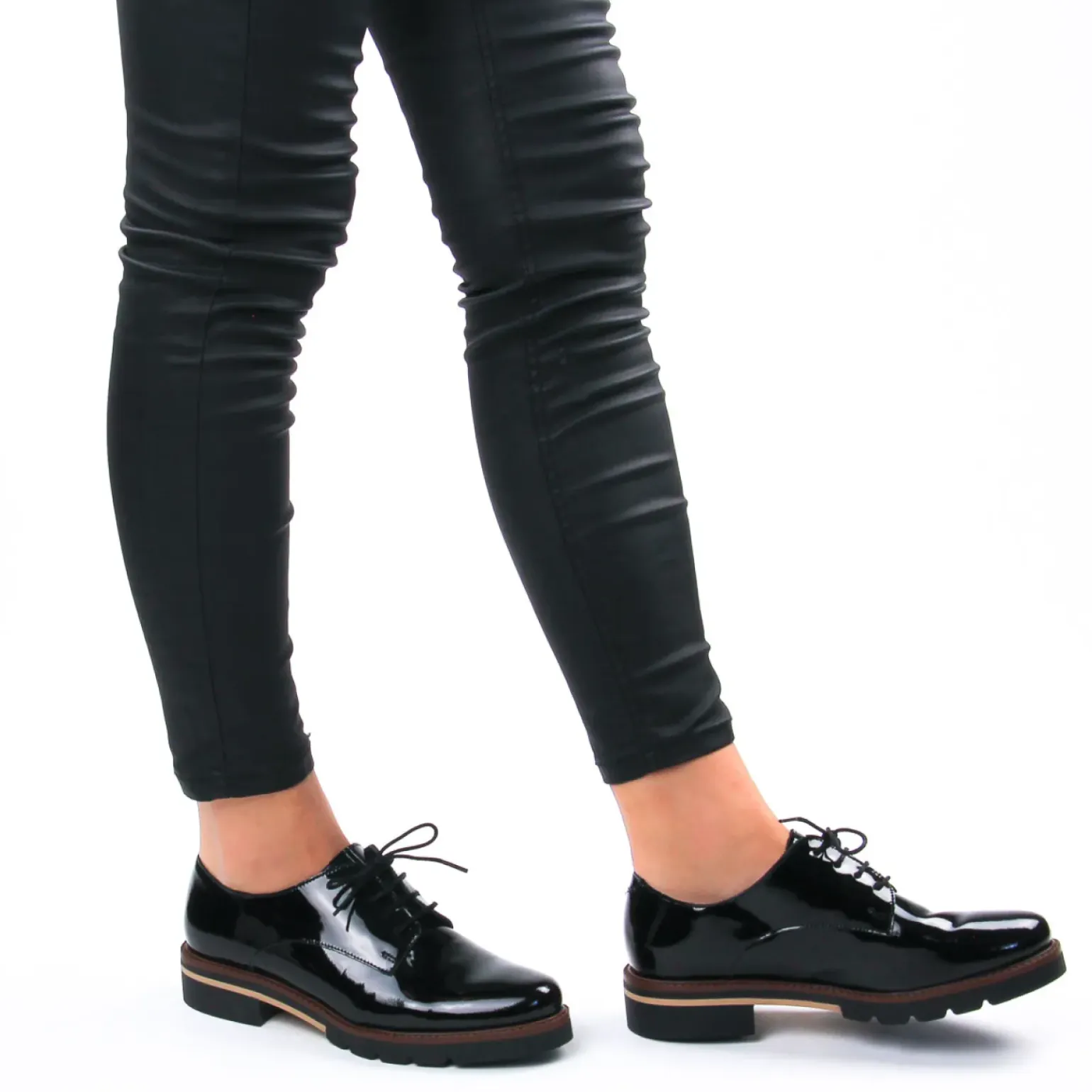 Derbys Scarlatine Co22034 Ct Vernis Noir