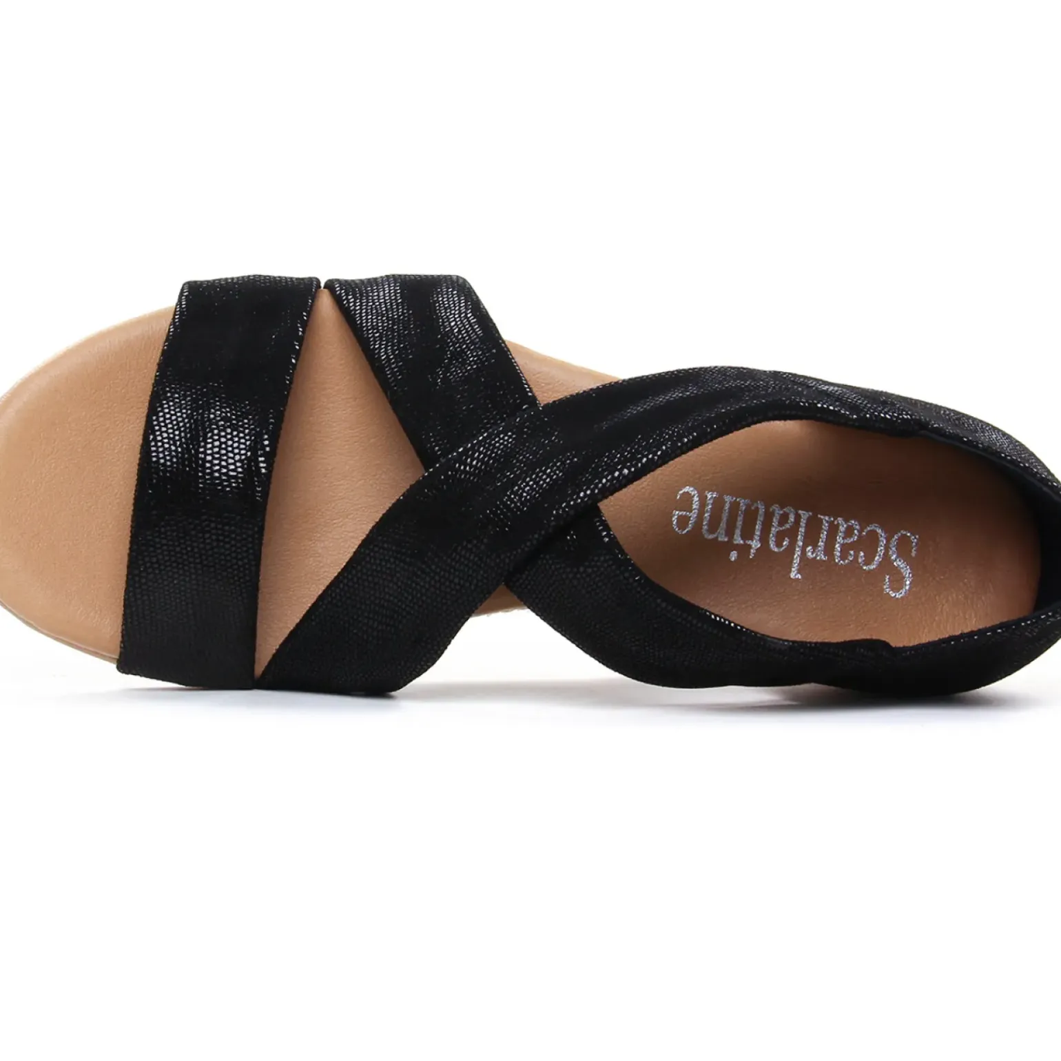 Espadrilles Compensées Cordes Scarlatine 44281 V Noir Gecos