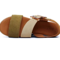 Espadrilles Eva Frutos 5318 Militaire Cuero