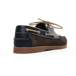 Mocassins Bateaux Yann Bolligen 1421 Nubuck Marron