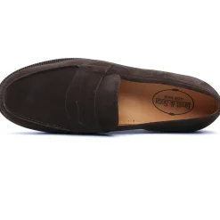 Mocassins Brett Sons James V Velours Marine