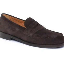 Mocassins Brett Sons James V Velours Marron