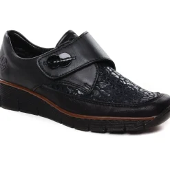 Mocassins Confort Rieker 537C0-00 Schwarz