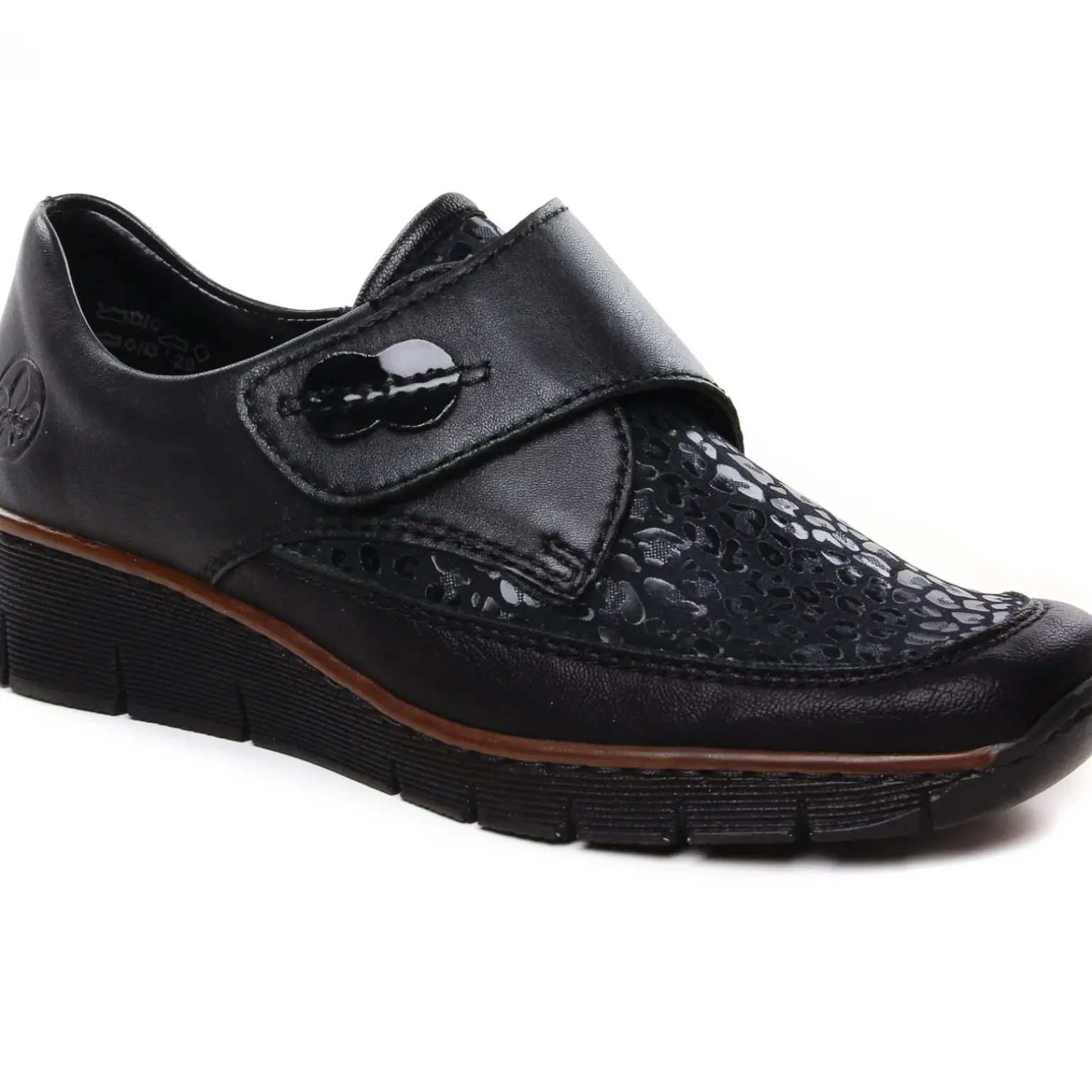 Mocassins Confort Rieker 537C0-00 Schwarz