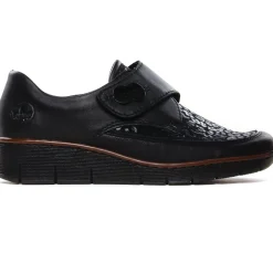 Mocassins Confort Rieker 537C0-00 Schwarz