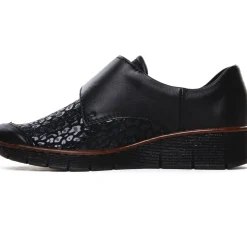 Mocassins Confort Rieker 537C0-00 Schwarz