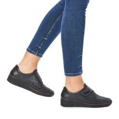Mocassins Confort Rieker 537C0-00 Schwarz