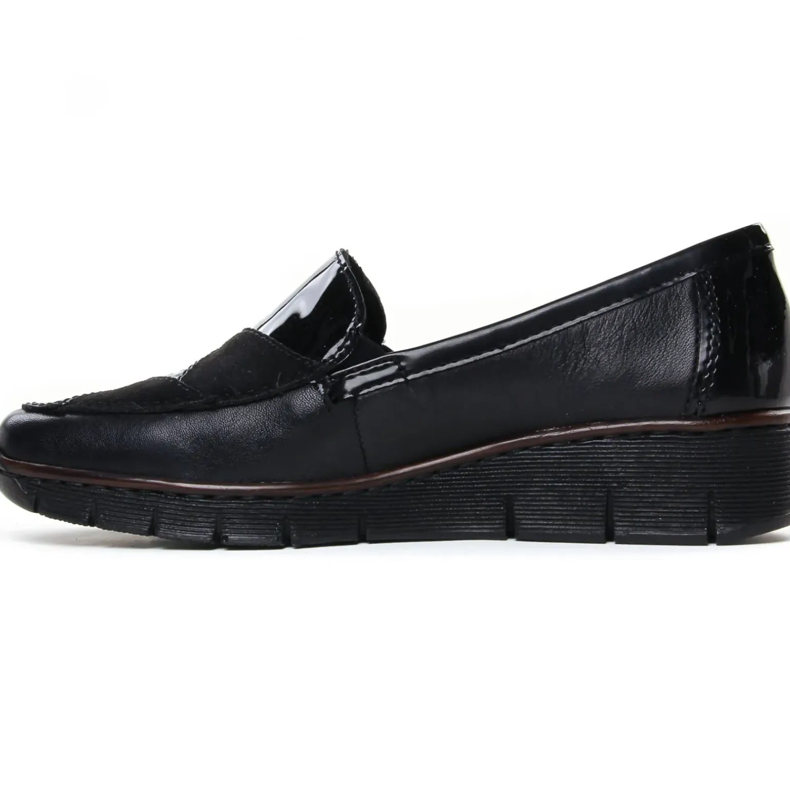Mocassins Confort Rieker 53785-00 Schwarz