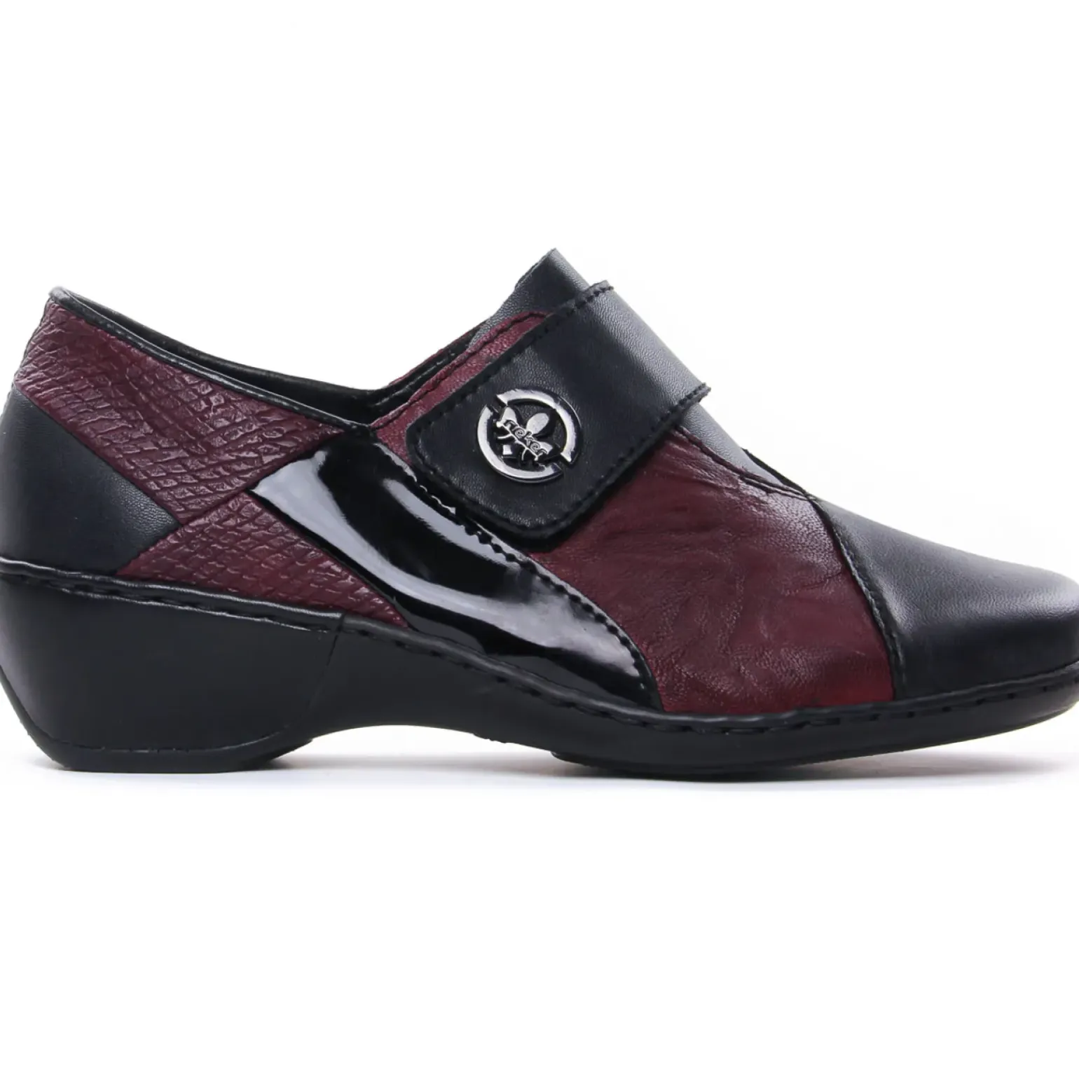 Mocassins Confort Rieker 47161-00 Schwarz-Chianti