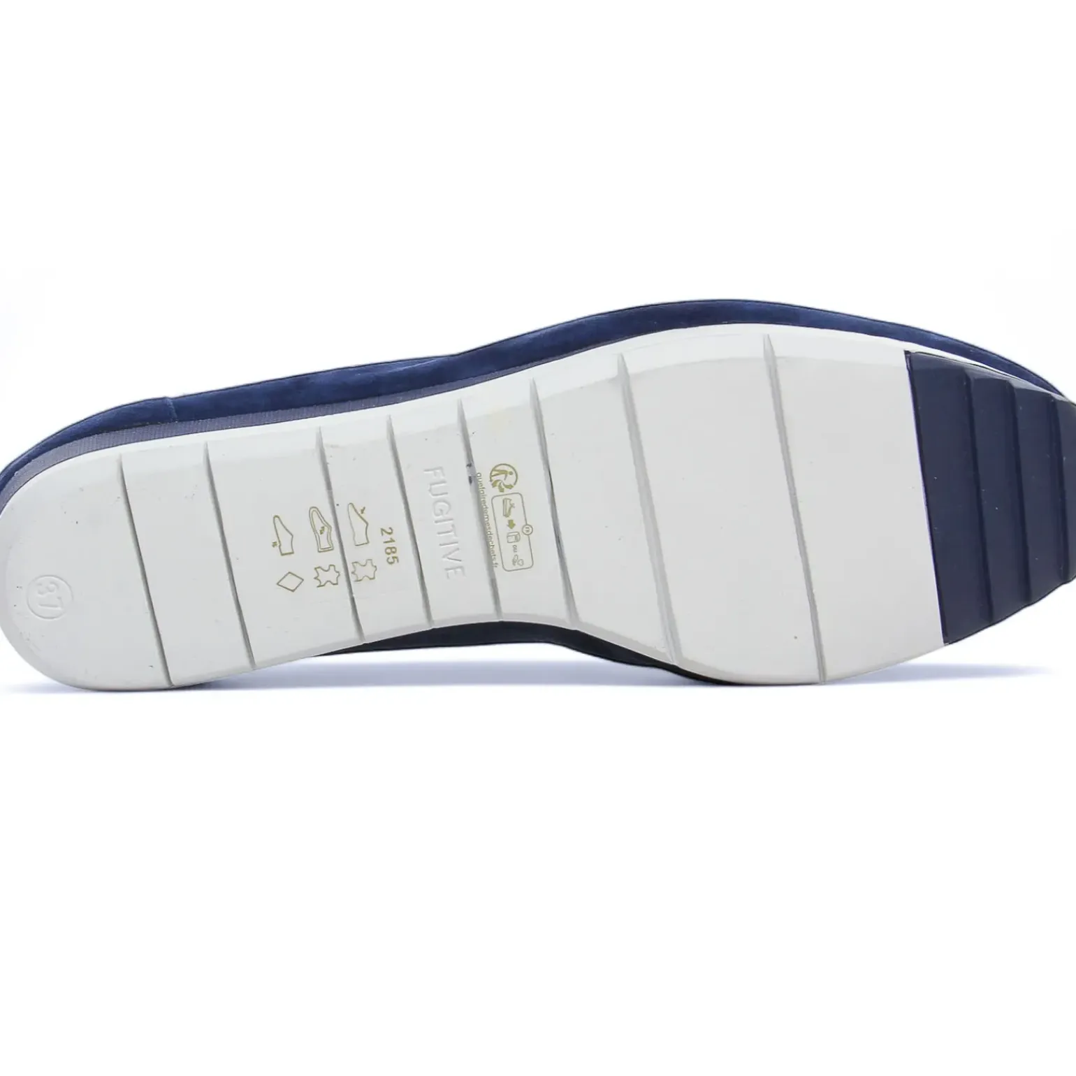 Mocassins Fugitive Venutz Velours Navy