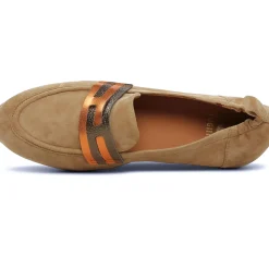 Mocassins Fugitive Venutz Velour Tan