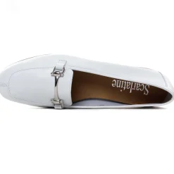 Mocassins Scarlatine Co110029Xc Blanc Argent