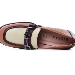 Mocassins Trotteurs Hispanitas CHI243550 Beige Blanc