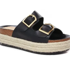Mules Compensées Mtng Perla 51902 Noir