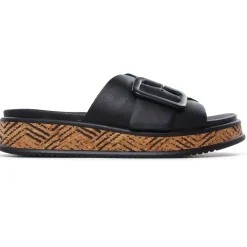 Mules Compensées Rieker W0803-00 Noir