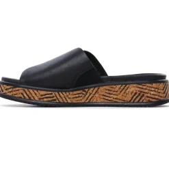 Mules Compensées Rieker W0803-00 Noir