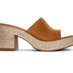 Mules Compensées Scarlatine 32622 Camel