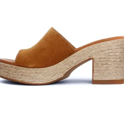 Mules Compensées Scarlatine 32622 Camel