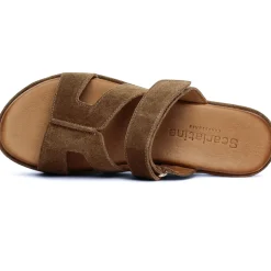 Mules Compensées Scarlatine Gafeau Camel
