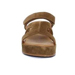 Mules Compensées Scarlatine Gafeau Camel