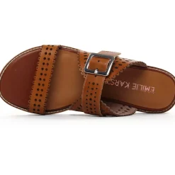 Mules Emilie Karston Xana Cognac