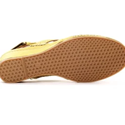 Nu-Pieds Compensés Altex Camila Jaune
