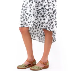 Nu-Pieds Compensés Altex Mirella Kaki Tan