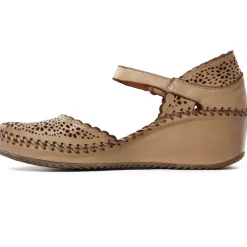 Nu-Pieds Compensés Altex Valma Brun