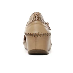 Nu-Pieds Compensés Altex Valma Brun