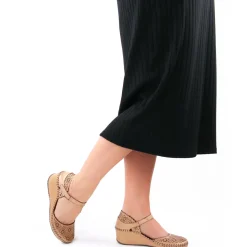 Nu-Pieds Compensés Altex Valma Brun