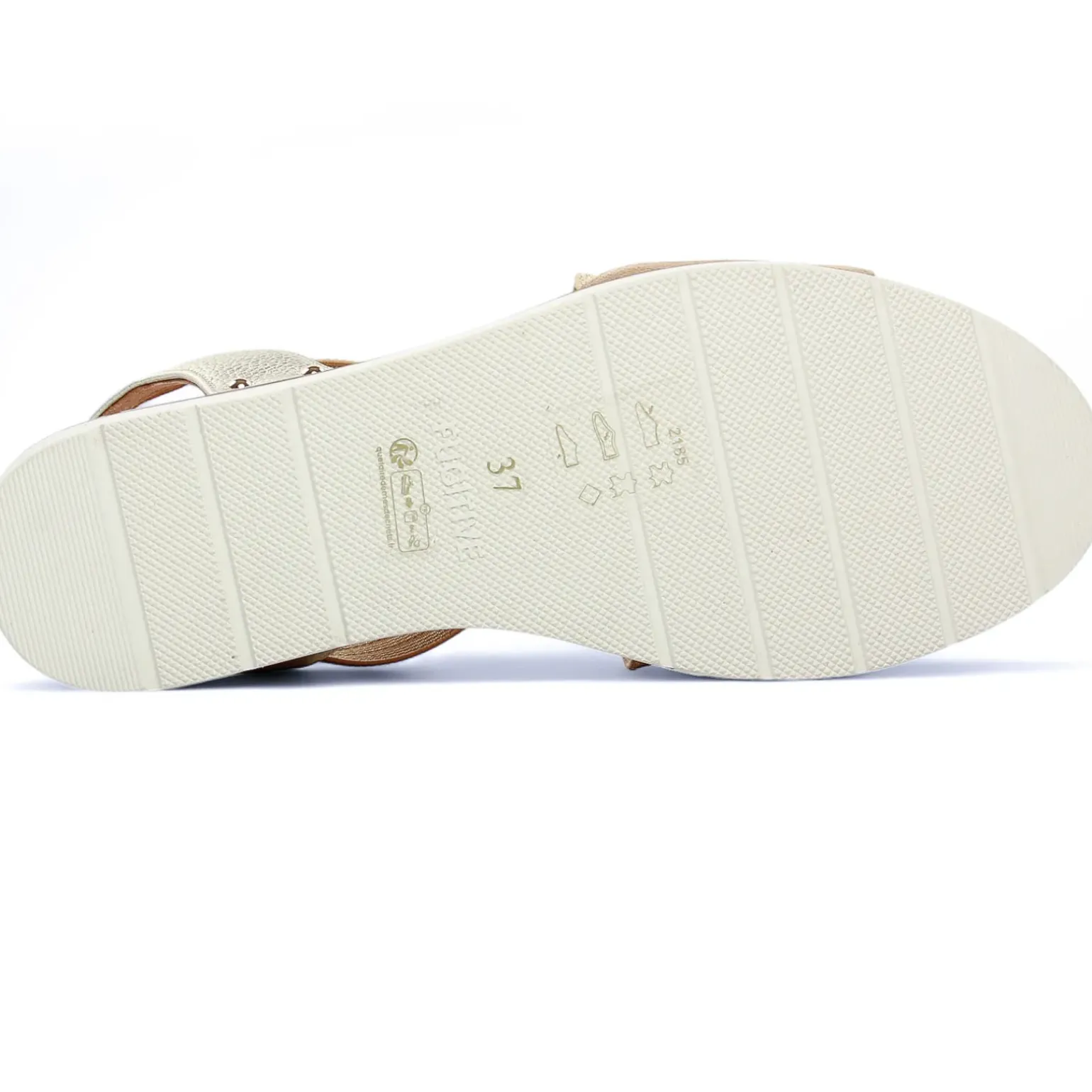 Nu-Pieds Compensés Fugitive Biscui Velour Tan