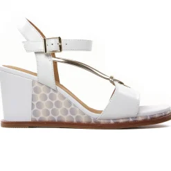 Nu-Pieds Compensés Fugitive Irdil Blanc