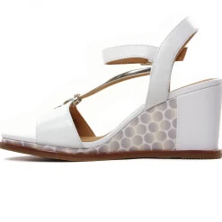 Nu-Pieds Compensés Fugitive Irdil Blanc