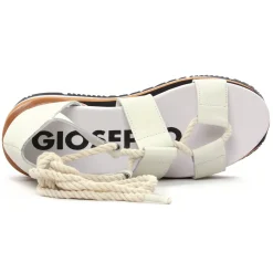 Nu-Pieds Compensés Gioseppo Setif Blanc