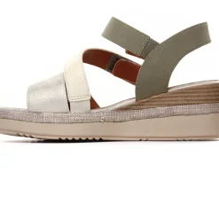 Nu-Pieds Compensés Jana 28364 Beige Sage