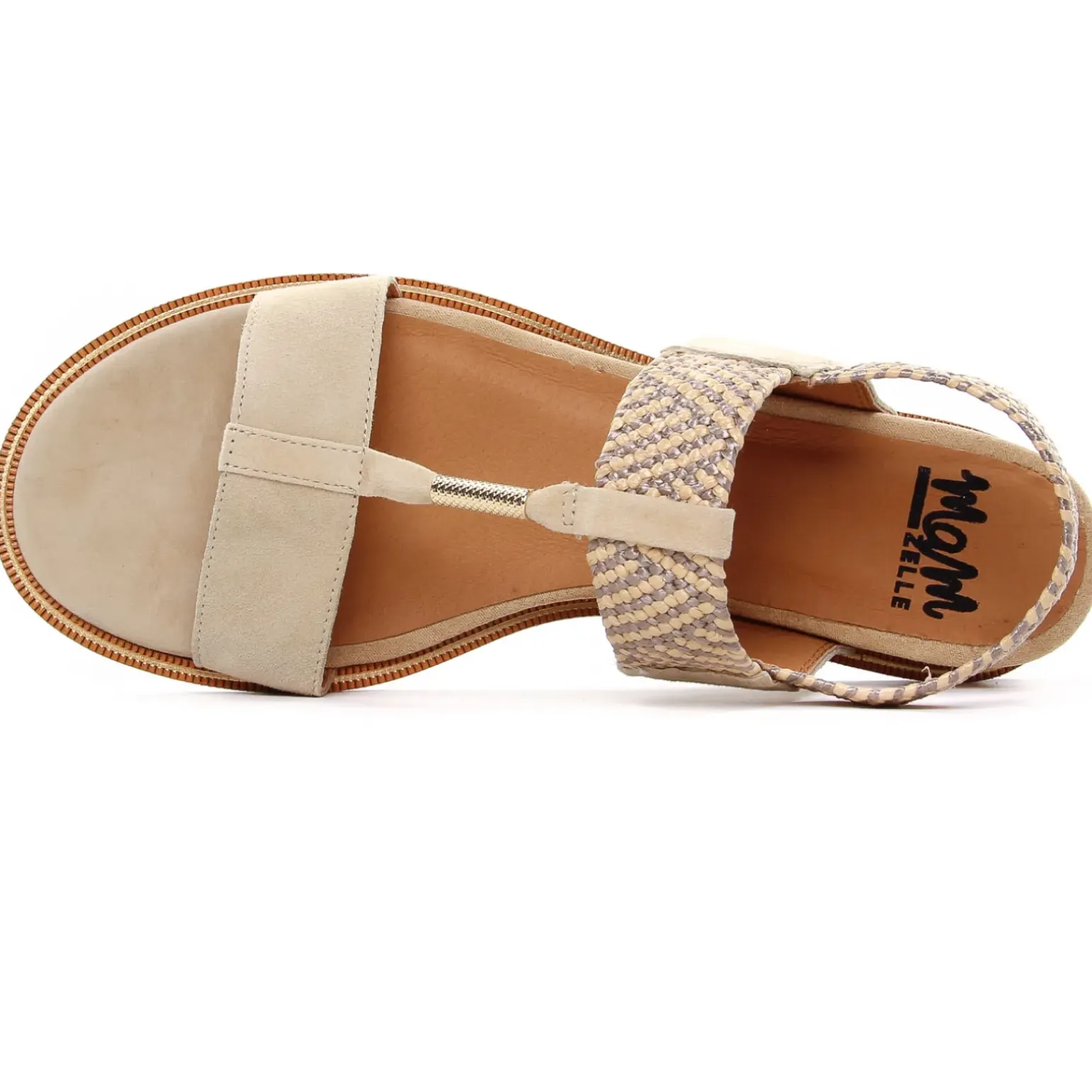 Nu-Pieds Compensés Mamzelle Obole Latte