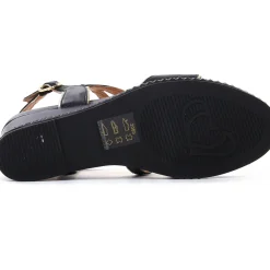 Nu-Pieds Compensés Mamzelle Selene Noir