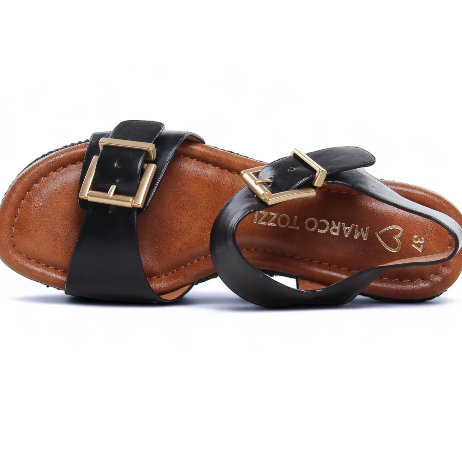 Nu-Pieds Compensés Marco Tozzi 28389 Black