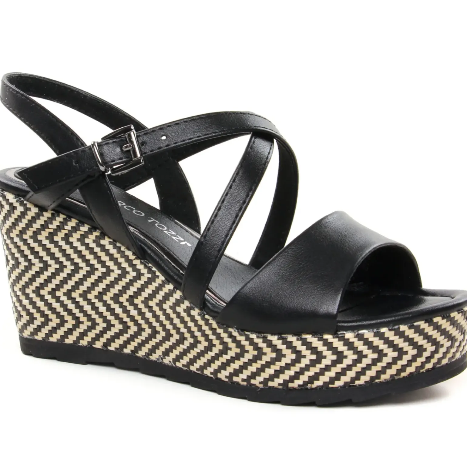 Nu-Pieds Compensés Marco Tozzi 28371 Black