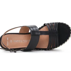 Nu-Pieds Compensés Marco Tozzi 28377 Black Antic