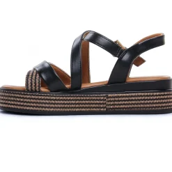 Nu-Pieds Compensés Marco Tozzi 28705 Black Comb