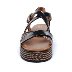 Nu-Pieds Compensés Marco Tozzi 28705 Black Comb