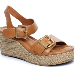 Nu-Pieds Compensés Marco Tozzi 28389 Cognac