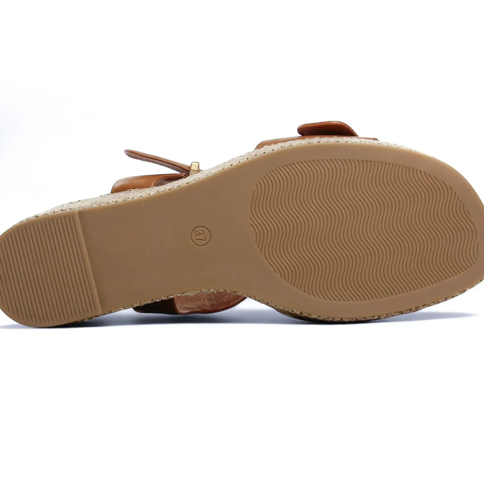 Nu-Pieds Compensés Marco Tozzi 28389 Cognac