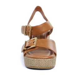 Nu-Pieds Compensés Marco Tozzi 28389 Cognac