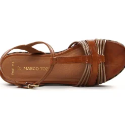 Nu-Pieds Compensés Marco Tozzi 28506 Cognac Ant Com