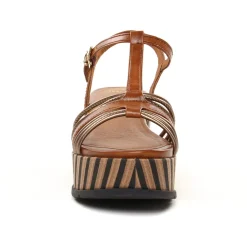 Nu-Pieds Compensés Marco Tozzi 28506 Cognac Ant Com