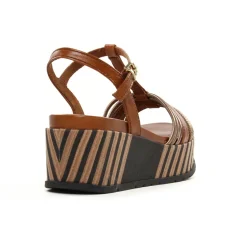 Nu-Pieds Compensés Marco Tozzi 28506 Cognac Ant Com
